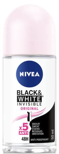 NIVEA | דאודורנט | ניוואה בלק ויט רול | מכיל 50 מל NIVEA | ניבאה