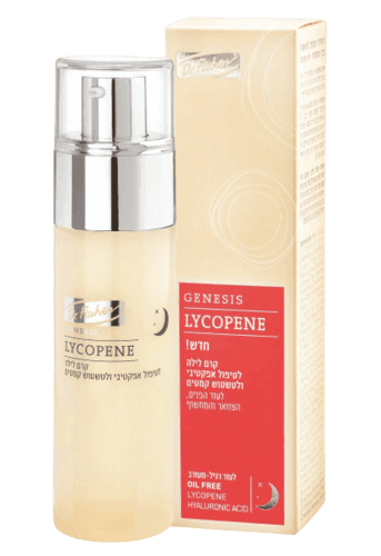 קרם לילה | ליקופן | מכיל 50 מל | מטשטש קמטים | לעור הפנים הצוואר והמחשוף | דר פישר | Dr Fischer