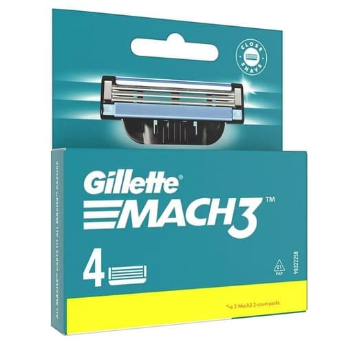 4 ראשים לסכיני גילוח Gillette MACH 3 | גילט | Gillette