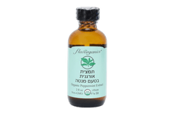 תמצית אורגנית בטעם מנטה | מכיל 59 מל | שמן מנטה אורגני | ללא הנדסה גנטית | כשר פרווה