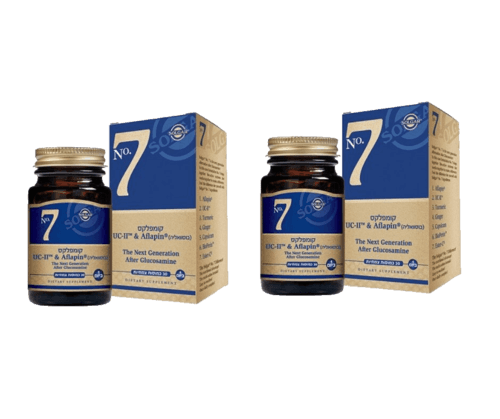 מבצע זוג | קומפלקס No7 | אפלפין וקולגן UC-II | מכיל 60 כמוסות | סולגאר | Solgar