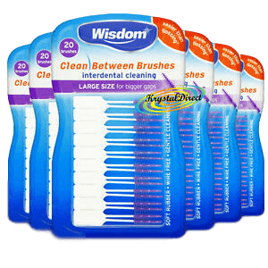 מברשות לניקוי בין השיניים גודל גדול | 20 יחידות