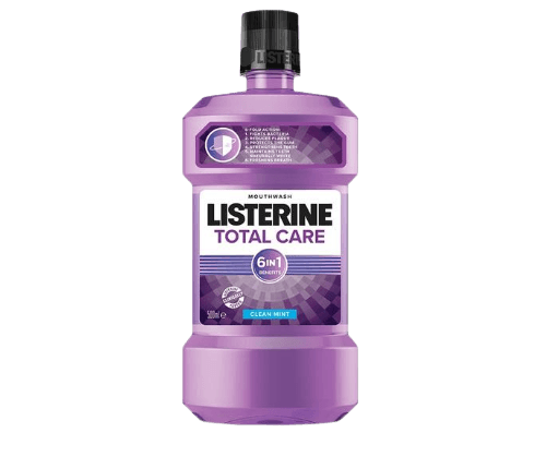שטיפת פה ליסטרין | לריענון הפה והפחתת רובד החיידקים פלאק | 500 מל | LISTERINE TOTAL CARE