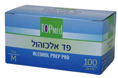 פדי אלכוהול | טופמד | TOPMED | מאה יחידות