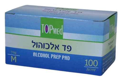 פדי אלכוהול | טופמד | TOPMED | מאה יחידות