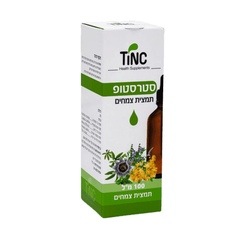 סטרסטופ | תמצית צמחים | מכיל 100 מל | טינקטורה טק | Tinctura Tech