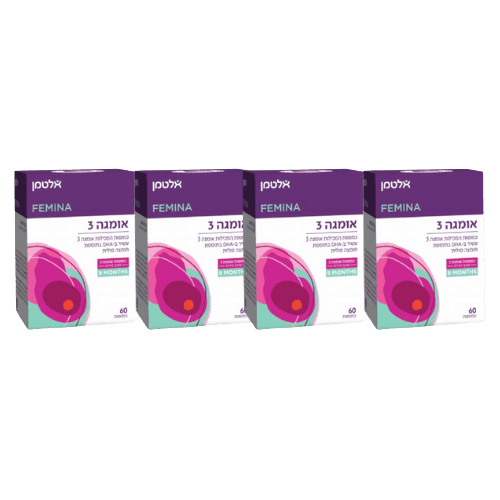 מבצע רביעיה | אומגה 3 | תוסף תזונה | סדרת 9 חודשים | 240 כמוסות | אלטמן | ALTMAN