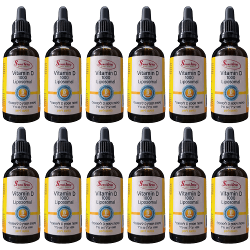 מבצע שתיים עשרה | ויטמין D ליפוזומלי | 1000 יחבל | מכיל 50 מל | סנסי טבע | Sensi Teva