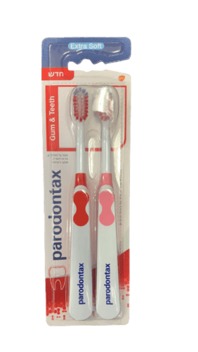 מברשת שיניים | אקסטרא סופט | זוג מברשות | בעלת סיבים רכים במיוחד | מבית פרודונטקס
