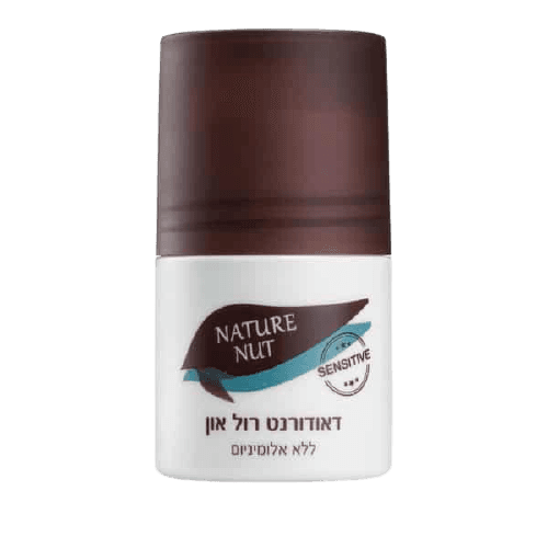 דאודורנט | רול און | ללא אלומיניום | נייטשר נאט | מכיל 50 מל | Nature Nut ניטשר נאט | Nature Nut