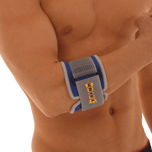 רצועת חבק לטניס אלבו מניאופרן ללחץ ישיר על מפרק המרפק | מסייע ל-Tennis Elbow או ל-Golfers Elbow | מידה S-M אוריאל | URIEL