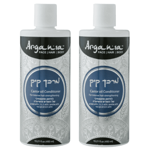 מארז זוגי | מרכך קיק | מכיל 400 מל | ללא SLS | ARGANIA | ארגניה