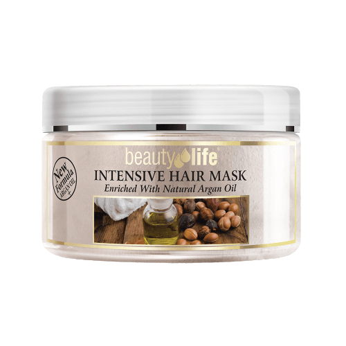 מסיכה לשיער בתוספת שמן ארגן מרוקאי טבעי | לכל סוגי השיער | BEAUTY LIFE | ארומה דד סי | Aroma Dead Sea