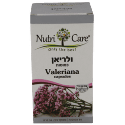ולריאן | 500 מג | מכיל 60 כמוסות | נוטרי קר | Nutri Care