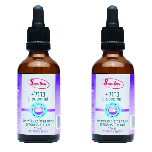 מבצע זוגי | ברזל עדין ליפוזומלי | בטעם פסיפלורה | מכיל 50 מל | סנסי טבע | Sensi Teva