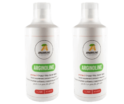 מארז זוגי | ארגינולין | ל-ארגינין נוזלי בטעם תות | מכיל 500 מל | ארגינולין | Arginoline