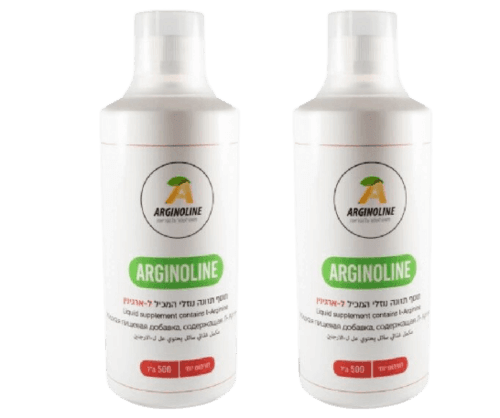 מארז זוגי | ארגינולין | ל-ארגינין נוזלי בטעם תות | מכיל 500 מל | ארגינולין | Arginoline