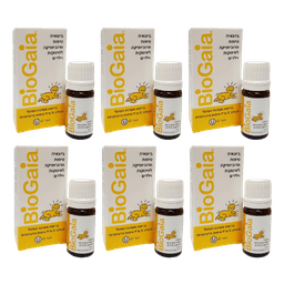 מבצע שישייה | ביוגאיה | טיפות פרובויוטיקה | לתינוקות וילדים | מכיל 5 מל | כשר |