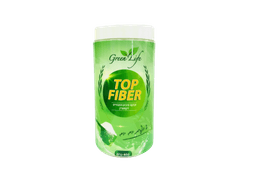 טופ פייבר TOP FIBER | אבקת סיבים תזונתיים | תוסף תזונה | מכיל 400 גרם | פרווה | גרין לייף | Green Life