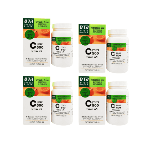 ויטמין 500 C לא חומצי | 240 טבליות לבליעה | לשמור במקום קריר ויבש לאחר פתיחה | מבצע רביעייה | פלוריש הדס | Floris Hadas