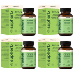 ביוטיק פורמולה פרוביוטית ייחודית | מכיל 100 כמוסות | מבצע רביעייה | סופהרב | SUPHERB