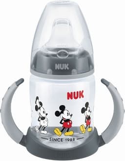 בקבוק אימון פיירסט צויס NUK FIRST CHOICE | מכיל 150 מל | 6-18 חודשים | מיקי מאוס | נוק | NUK
