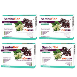 סמבופלור הדס | 120 טבליות | מבצע רביעיה | סמבוק שחור | וסיב פרוביוטי | פלוריש הדס | Floris Hadas
