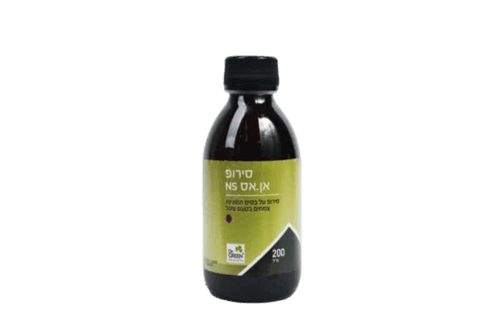 סירופ אן אס | על בסיס תמציות צמחים | בטעם פטל | מכיל 200 מל | תוסף תזונה | כשר דר גרין | Dr Green