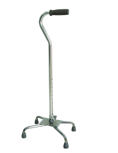 מקל הליכה | טלסקופי רחב | 4 רגליים | בסיס רחב