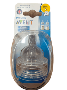 זוג פטמות האכלה | זרימה איטית במיוחד | 0 BPA | מגיל 0 חודשים | פיליפס | PHILIPS