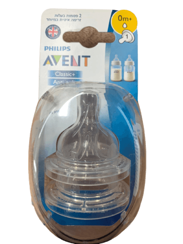 זוג פטמות האכלה | זרימה איטית במיוחד | 0 BPA | מגיל 0 חודשים | פיליפס | PHILIPS