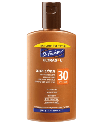 אולטרסול | תחליב הגנה | SPF30 | מכיל 125 מל | דר פישר | Dr Fischer