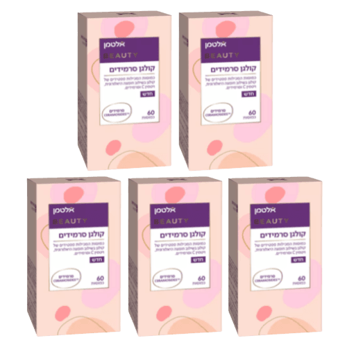 מבצע חמישיה | קולגן סרמידים | עם פפטידים וויטמין C | כמוסות 300 | אלטמן | ALTMAN