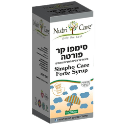 סימפו קר פורטה | בטעם תפוז | סירופ על בסיס תמציות צמחים | מכיל 200 מל | נוטרי קר | Nutri Care