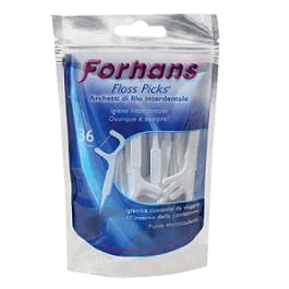 קשת עם חוט דנטלי להסרת פלאק | מכיל 36 יח | FLOSS PICKS