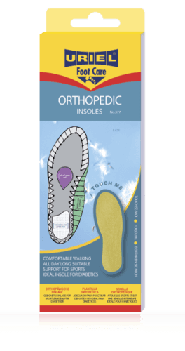 רפידה אורתופדית אנטומית נעימה מונעת זיעה ומשאירה את הרגל יבשה | אנטי בקטריאלי | מידה 43