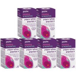 מבצע שישייה | מולטי ויטמין 9 חודשים | כשר למהדרין | מכיל ויטמינים ומינרלים לנשים בהיריון | מכיל 360 קפליות סהכ | אלטמן | ALTMAN