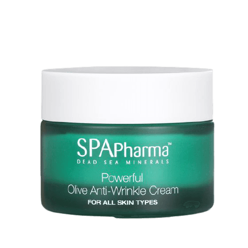קרם זית אינטנסיבי נגד קמטים | המעושר במינרלים מים המלח | לכל סוגי העור | מכיל 50 מל | ספא פארמה | SPA Pharma