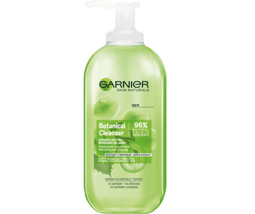 בוטניקל גל ניקוי ענבים | לעור רגיל עד מעורב | מכיל תמצית ענבים | גרנייה | Garnier