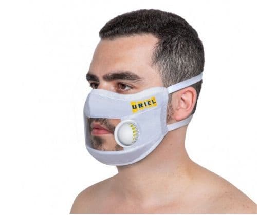 מסכת באבי מיועדת לכבדי שמיעה עם שסתום פליטה מונע אדים | אוריאל | URIEL