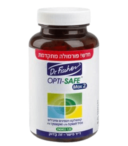 אופטי סייף מקס 2 | קומפלקס ויטמינים ומינרלים | מכיל 120 כמוסות | דר פישר | Dr Fischer