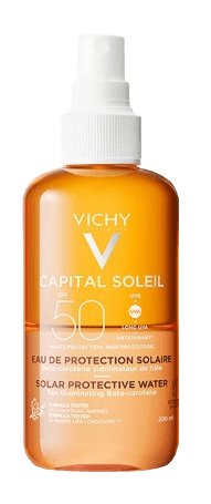 Vichy | וישי | ספריי מים סולאריים להגנה מהשמש SPF50 עם בטא קרוטן Capital Soleil