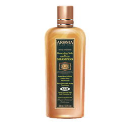 שמפו דבש חלמונים ושמן זית | מועשר במינרלים מים המלח | מכיל 380 מל | ארומה דד סי | Aroma Dead Sea