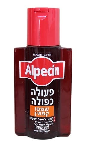 שמפו קפאין | פעולה כפולה | 200 מל | אלפצין | אלפצין | Alpecin
