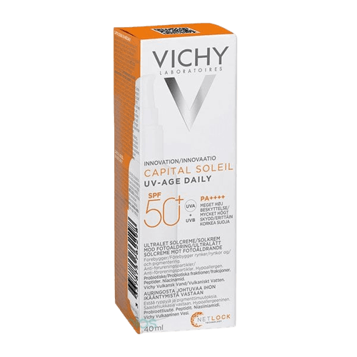 תחליב הגנה מהשמש לשימוש יומי היפואלרגני | SPF 50 | מתאים לעור רגיש | מכיל 40 מל | וישי | Vichy