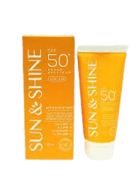 סאן אנד שיין קרם הגנה | ברואד ספקטרום SPF 50 | מסנני קרינה מינרליים | 50 מל |
