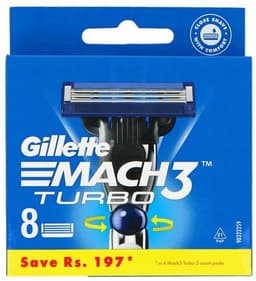 8 ראשים לסכיני גילוח גילט מאך 3 טורבו Gillette MACH 3 Turbo | גילט | Gillette