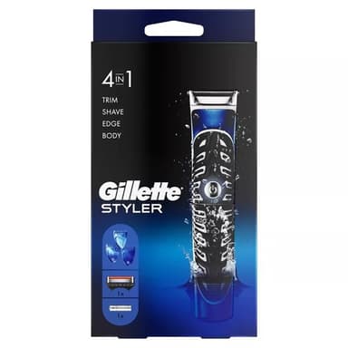 Gillette STYLER 4 IN 1 | כולל 3 מסרקים סכין סוללה | גילט | Gillette