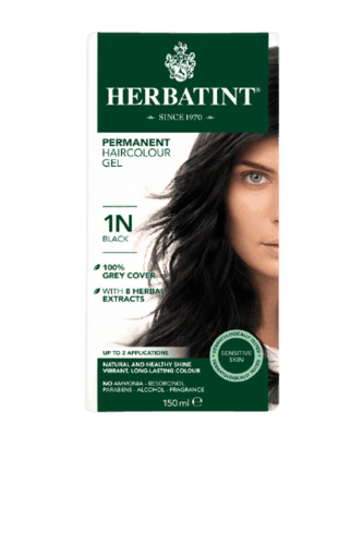 HERBATINT | צבע שיער קבוע | על בסיס צמחי | 1N שחור | נוסחה משופרת | הרבטינט | HERBATINT