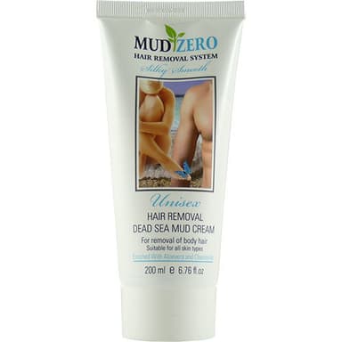 MUDZERO | קרם להסרת שיער לנשים וגברים | מכיל 200 מל | מתאים לכל סוגי העור | ארומה דד סי | Aroma Dead Sea